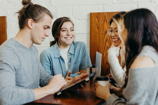 People Meeting over Coffee Photo by Brooke Cagle on Unsplash